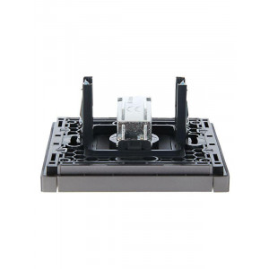 FORTE&PIANO Розетка TV оконечная FP528 сталь IEK FP-A10-O-K46