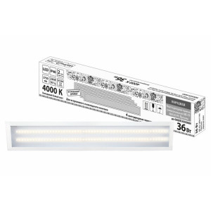 Светодиодная панель универсальная ЛП 03 180х1195 Призма 19 мм 36 Вт 2750 Лм, 4000 К, белая, Народная SQ0329-0281