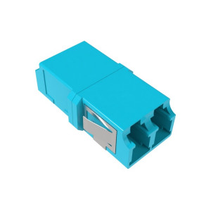 Адаптер LC/UPC-Duplex TOP, Senior/Senior, SC-footprint, ОМ3, бирюзовый RNFA53DLC