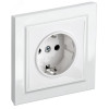 Изображение товара Розетка BRITE РСР14-1-0-БрБ 16А в сборе с заземл. защ. шторки бел. BR-R14-16-K01-F