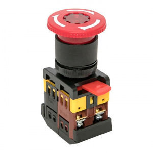 Кнопка ANE-22 поворотная c блокировкой и подсветкой NO+NC Грибок PROxima pbn-ane