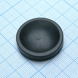 Протектор черный 20мм, Протектор черный на кнопку 20мм