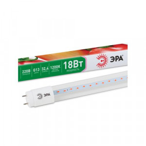 Лампа светодиодная FITO-18W-RB-Т8-G13-NL 18Вт T8 линейная 96LED 2835 IP20 35000ч для растений/для подсветки мясных витрин красн./син. спектр стекло Б0042990
