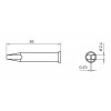 XT BSC soldering tip chisel 0.25 mm