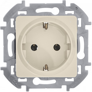 Розетка 1-м СП Inspiria 16А IP20 250В 2P+E немецк. стандарт механизм сл. кость Leg 673721
