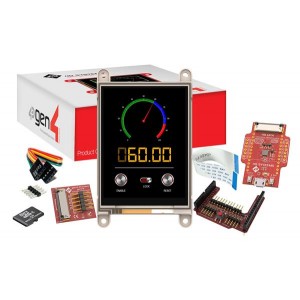 SK-gen4-32D-CLB, Средства разработки визуального вывода Starter Kit for gen4-uLCD-32D-CLB with uSD-4GB Industrial, gen4-IB, 4D-UPA and 150mm FFC Cable