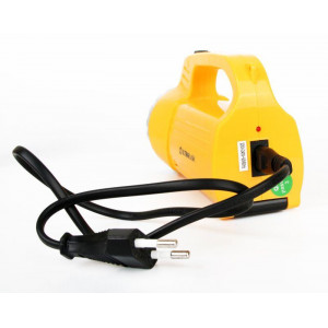 Фонарь аккумуляторный LED3819CSM 9LED + 12SMD 2 режима аккум. SLA 220В желт. 12102/ 12860