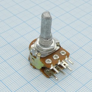 16K2 F 2*20k, Резисторы регулировочные однооборотные(300 °),сдвоенные. Предназначены для работы в электрических цепях постоянного, переменного и импульсного тока.