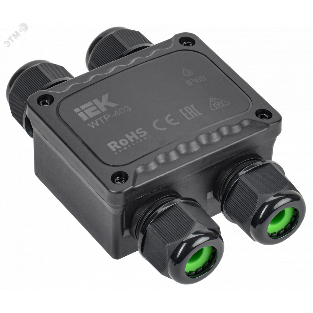 Изображение товара Герметичная коробка распределительная WTP-403 4 ввода IP68 IEK