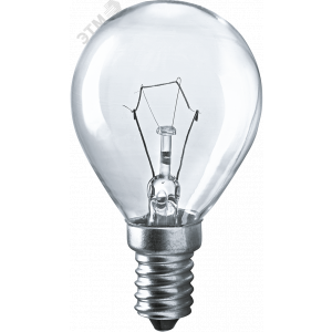 Лампа накаливания декоративная ДШ 60вт Р45 230в Е14 (шар) 16620