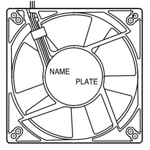 5015KL-05W-B50-E00, Вентиляторы постоянного тока DC Axial Fan, 127x38mm, 24VDC, 199CFM, Flange, 2-Wire