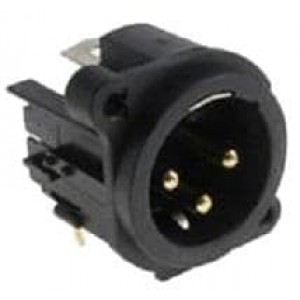 AC3MAH4-AU-B, Разъемы XLR XLR 3 POLE MALE HORIZONTAL PCB