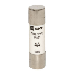Вставка плавкая цилиндрическая ПВЦ 14х51 4А pvc-14x51-4