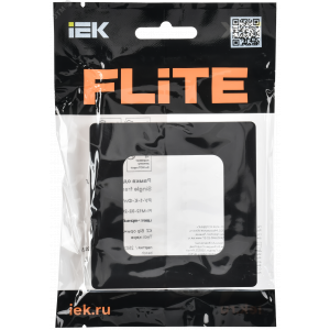 FLITE CLASSIC Рамка 1-местная РУ-1-К-ФлЧ черный IEK FI-M12-32-20-K02