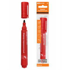 Маркер перманентный 1-3 мм, красный (пакет) круглый наконечник SQ0594-0123