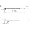 Кабельная стяжка белая 3,6x290 2331842