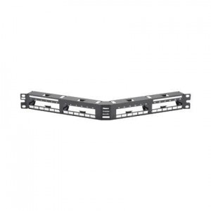 QASP24BL, Волоконно-оптические соединители QN Metal Patch Pnl Angled, 24 Port 1RU