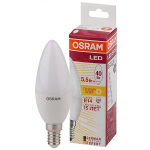 Лампа светодиодная LED Star Classic B 40 5W/827 5Вт свеча матовая 2700К тепл. бел. 4052899971608