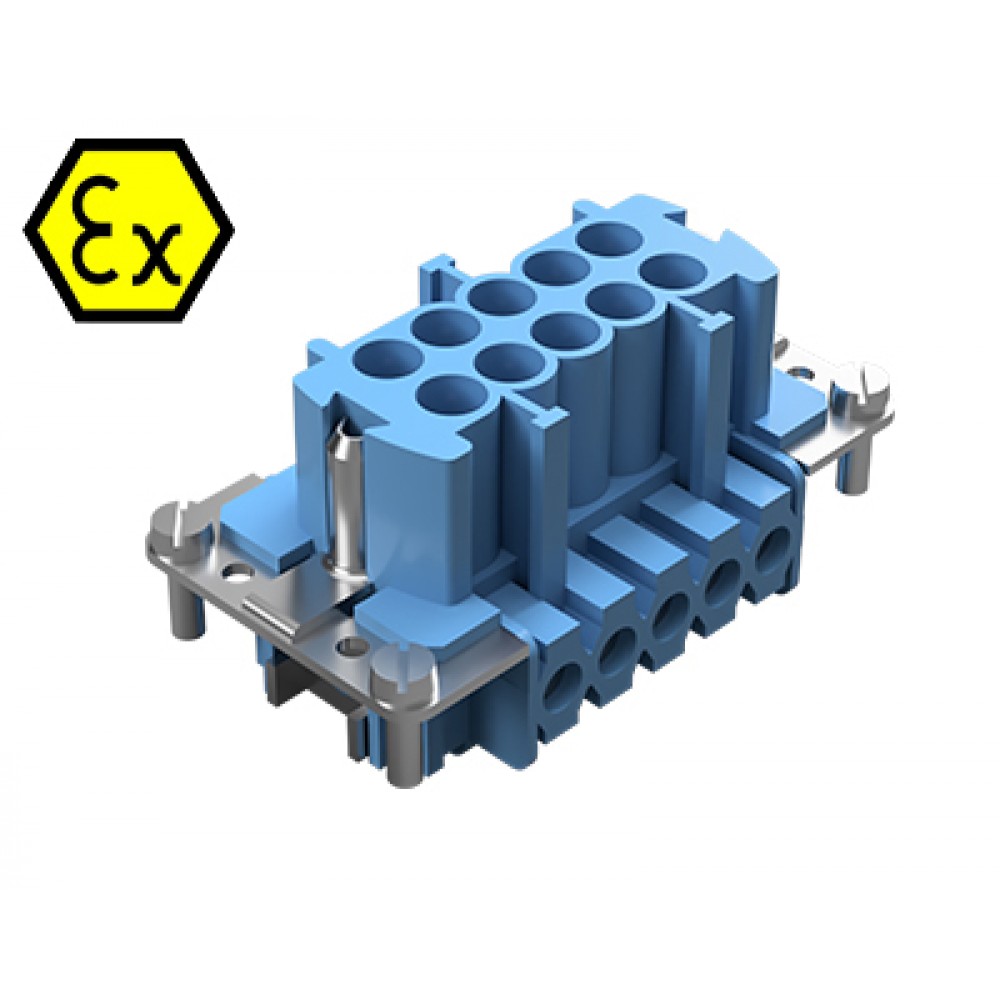 Изображение товара Вилочная контактная вставка REVOS Ex Size 10 взрывозащищенная с винтовой фиксацией