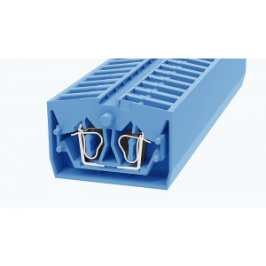Проходная клемма (MINI) WS2.5-MID-CO-01P-12-00Z(H), Проходная клемма, MINI, верхний подвод кабеля, 2 точки подключения, тип фиксации провода: пружинный, номинальное сечение: 2,5 мм кв., 24A, 800V,ширина: 6 мм, цвет: серый, тип монтажа: монтажный фланец