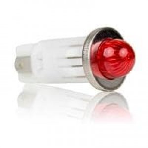 1091QM1-12V, Светодиодные панельные индикаторы RED DIFFUSED 1/2" MOUNTING HOLE