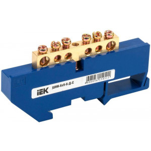 Шина нулевая ШНИ-6х9-6-Д-С на DIN-изол. ШНИ IEK YNN10-69-6D-K07