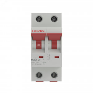 Автоматический выключатель модульный YON max типа MD63S, 4,5кА, 2 полюса, хар-ка C, 25А MD63S-2PC25