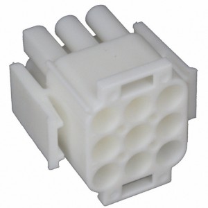 350720-1, Кожух разъема  PL 9 контакт(ов) 6.35мм обжим кабеля автомобильного применения