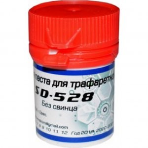 Паста паяльная SD-528, Бессвинцовая,Sn42Bi58