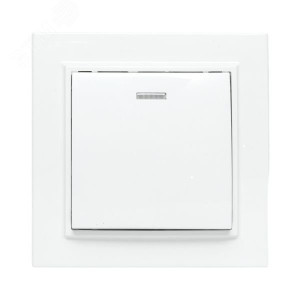 Выключатель 1-кл. СП Минск 10А IP20 с индикатором бел. Basic ERV10-121-10