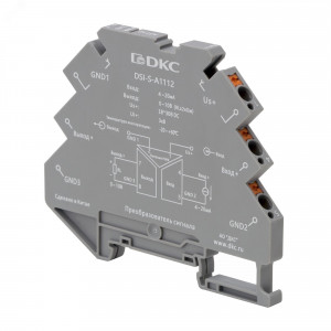 Преобразователь сигнала DSI, 6,2 мм 1 вход 4-20 мА, 1 выход 0-10 В DSI-S-A1112