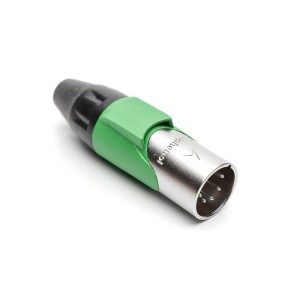 AX5M5M, Разъемы XLR 5P PIN M PLUG GREEN MARK SLEEVE