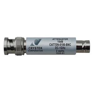 CATTEN-0100-BNC, Аттенюаторы - межкомпонентные соединения DC-1GHz Atten. 10dB BNC 50 Ohm 2 watts