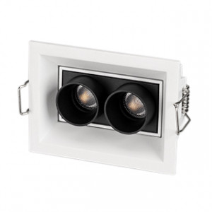 Светильник MS-ORIENT-BUILT-TURN-TC-S67x90-5W Warm3000 (WH-BK, 30 deg, 230V) 031928, Встраиваемый поворотный светильник. Мощность 5 Вт, св. поток 375 лм, 75 лм/Вт, теплый 3000 K, CRI>98, угол 30°, напряжение питания 230 В. Белый прямоугольный корпус из алюминия, экран PMMA, степень защиты IP20. Размер: длина 90 мм, ширина 67 мм, высота 50