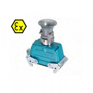 Крышка разъема Ex EX GOT GP16 M32 09IA Z4, Крышка разъема на кабель, типоразмер 16B, взрывозащита, с уплотнителем, 1 кабельный ввод M32x1,5, с разгрузкой на изгиб, IP54, с верхним расположением, с двумя защелками, материал корпуса: цинковый сплав