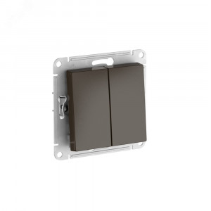 ATLASDESIGN 2-клавишный ВЫКЛЮЧАТЕЛЬ, сх.5, 10АХ, быстрозажимные клеммы, МОККО ATN000651S