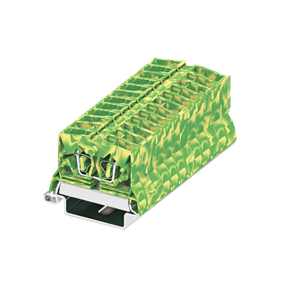 Изображение товара Заземляющая клемма MINI 254607 с пружинным фиксатором, DIN15, 2,5 мм кв.