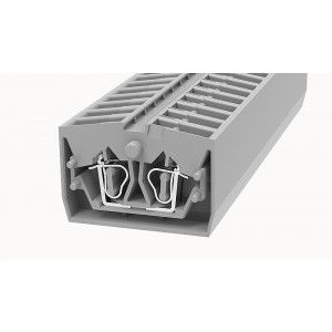 Проходная клемма (MINI) WS2.5-MID-CO-01P-11-00Z(H), Проходная клемма, MINI, верхний подвод кабеля, 2 точки подключения, тип фиксации провода: пружинный, номинальное сечение: 2,5 мм кв., 24A, 800V, ширина: 6 мм, цвет: синий, тип монтажа: в панель