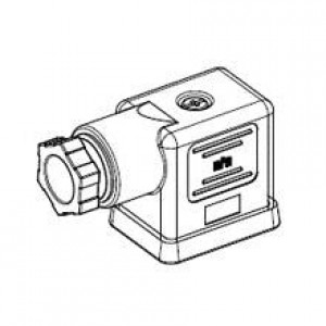 1210230571, DIN Connectors mPm DIN Valve FRM B PG9 2P BLK GSKT