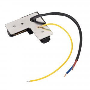 Коннектор угловой с питанием LGD-2TR-CON-L-POWER-BK (C) 039521, Угловой черный коннектор для соединения 2TRA (на 2 провода) треков LGD под углом 90 градусов с подводом питания. Размеры 70.5x70.5 мм (35-сторона квадрата). 70 х 70 х 15 мм. При использовании с треками и аксессуарами другой серии возможно отличие по цвету