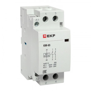 Контактор модульный КМ 63А 2NО (2 мод.) km-2-63-20
