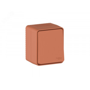 AtlasDesign PROFI IP54 О/У 1-клавишный ПЕРЕКЛЮЧАТЕЛЬ 10 АХ, ТЕРРАКОТОВЫЙ ATN547061