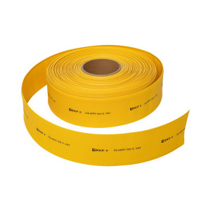 Термоусаживаемая трубка ТУТ нг 60/30 желтая рулон PROxima tut-60-y