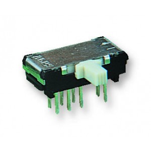 SSSS916400, Переключатель движковый горизонтальный (ON-ON), 0.1A 12VDC, высота движка 4мм, 10000циклов