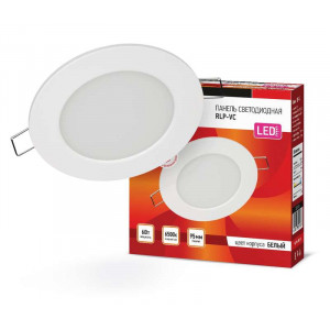 Светильник светодиодный RLP-VC 6Вт 6500К IP40 420лм 230В 95мм кругл. встраив. панель бел. 4690612024516