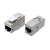 Адаптер проходной (coupler) Keystone Jack RJ45 (8P8C) кат.6 4 пары экранир. CA2-KJ-C6-SH-BK черн. 444916