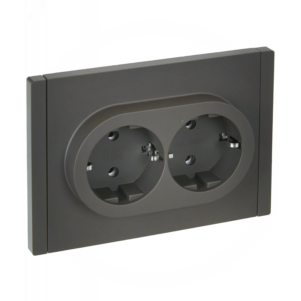 Изображение товара Розетка 2-м СП FORTE&PIANO FP324 16А с заземлением без защитных шторок IEK