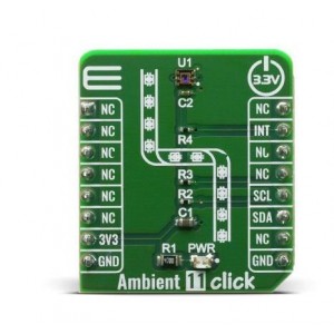 MIKROE-3990, Инструменты разработки оптического датчика Ambient 11 click