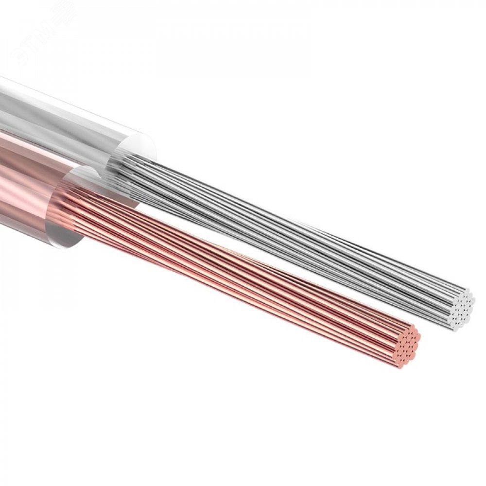 Изображение товара Кабель акустический 2х2,50мм2 100 м SILICON прозрачный Rexant