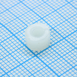 L-KLS8-0114A-LED-4, Втулка пластмассовая 4мм под LED; OD=7mm; ID=3.2mm; L=4.0mm
